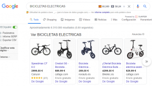 Caso práctico para posicionar bicicletas eléctricas