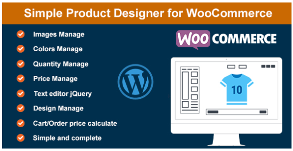 Product Designer - Diseñador de producto simple para WooCommerce